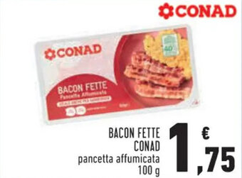 Conad BACON FETTE CONAD 100 g offerta