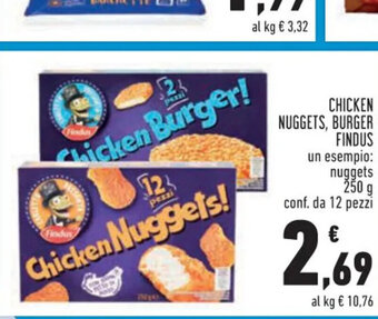 Conad Chicken Nuggets! BURGER FINDUS 250 g offerta