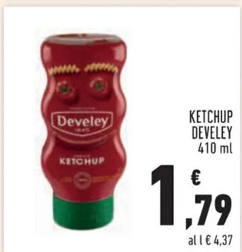 Conad KETCHUP DEVELEY 410 ml offerta