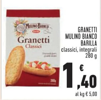 Conad GRANETTI MULINO BIANCO BARILLA 280 g offerta