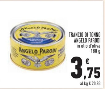 Conad TRANCIO DI TONNO ANGELO PARODI 180 g offerta