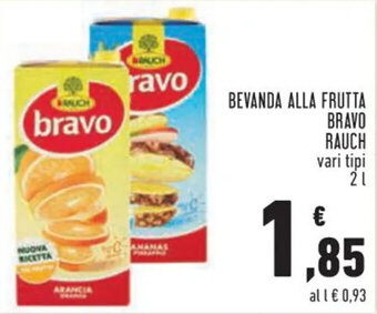 Conad BEVANDA ALLA FRUTTA BRAVO RAUCH vari tipi 2 l offerta