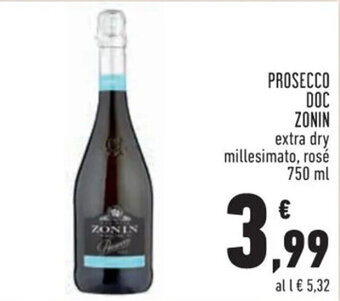 Conad PROSECCO DOC ZONIN 750 ml offerta