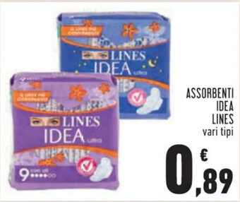 Conad ASSORBENTI IDEA LINES offerta