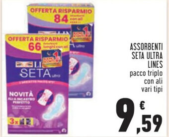 Conad ASSORBENTI SETA ULTRA LINES offerta