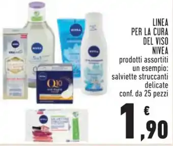 Conad Nivea LINEA PER LA CURA DEL VISO conf. da 25 pezzi NIVEA offerta
