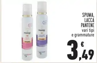 Conad SPUMA, LACCA PANTENE offerta