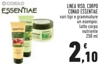 Conad ESSENTIAE CONAD LINEA VISO, CORPO 250 ml offerta