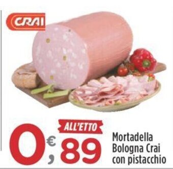 Crai Mortadella Bologna Crai con pistacchio offerta