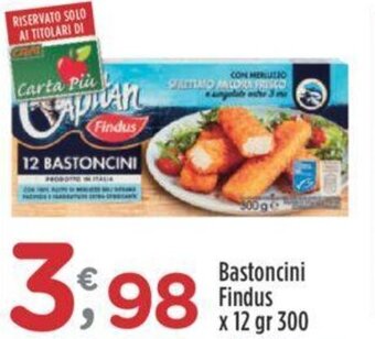 Crai Bastoncini Findus x 12 gr 300 offerta