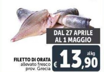 Deco Supermercati FILETTO DI ORATA allevato fresco offerta