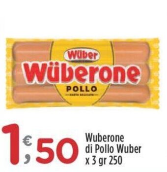 Crai Wuberone di Pollo Wuber x 3 gr 250 offerta