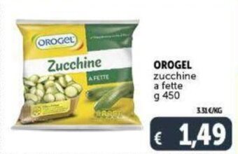 Deco Supermercati OROGEL zucchine a fette g 450 offerta