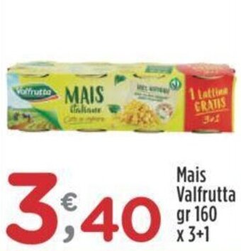 Crai Mais Valfrutta gr 160 x 3+1 offerta