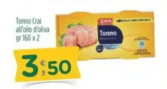 Crai Tonno Crai all'olio d'oliva gr 160 x 2 offerta
