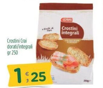 Crai Crostini Crai dorati/integrali gr 250 offerta
