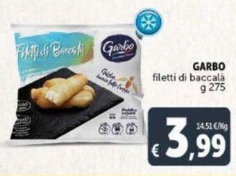 Deco Supermercati GARBO filetti di baccalà g 275 offerta