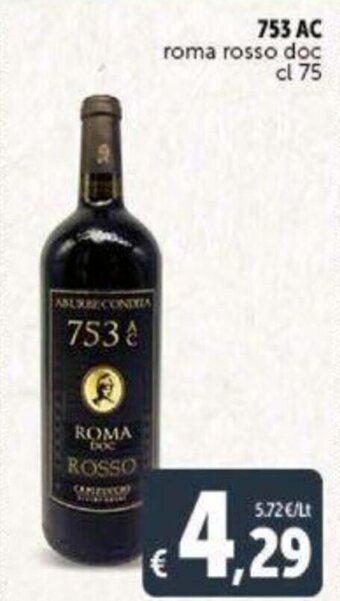 753 AC ROMA rosso doc cl 75
