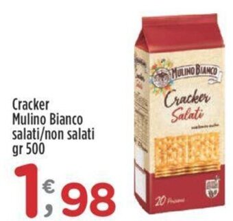 Crai Cracker Mulino Bianco salati/non salati gr 500 offerta