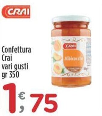 Crai Confettura Crai vari gusti gr 350 offerta