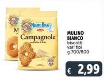 Deco Supermercati MULINO BIANCO biscotti vari tipi g 700/800 offerta