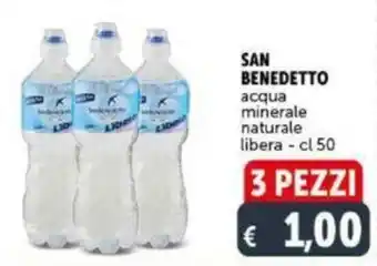 Deco Supermercati BENEDETTO acqua minerale naturale libera - cl 50 3 pezzi offerta