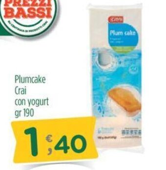 Plumcake Crai con yogurt gr 190