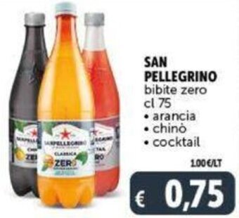 Deco Supermercati SAN PELLEGRINO bibite zero cl 75 offerta