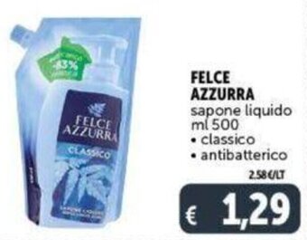 Deco Supermercati FELCE AZZURRA sapone liquido ml 500 offerta