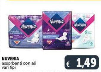 Deco Supermercati NUVENIA assorbenti con ali vari tipi offerta