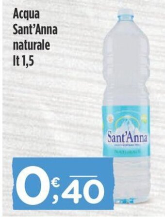 Crai Acqua Sant'Anna naturale lt 1,5 offerta