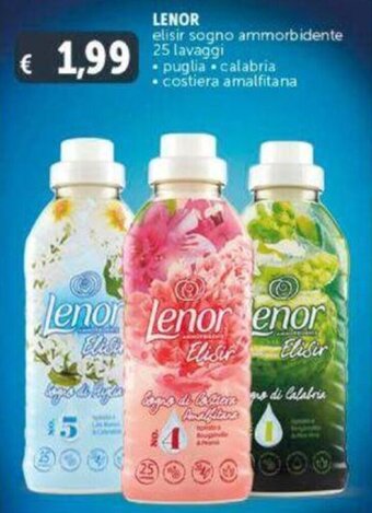 Deco Supermercati LENOR elisir sogno ammorbidente 25 lavaggi offerta