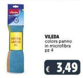 VILEDA colors panno in microfibra pz 4