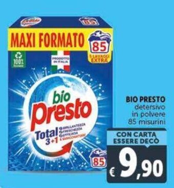 Deco Supermercati BIO PRESTO detersivo in polvere 85 misurini offerta