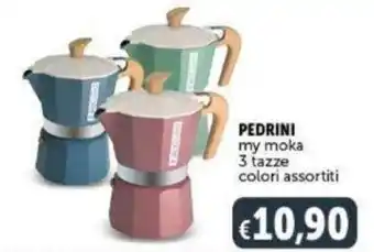 Deco Supermercati PEDRINI my moka 3 tazze offerta