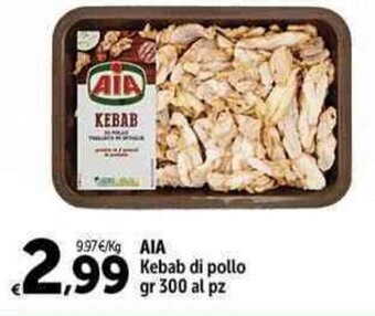 Carrefour Market AIA Kebab di pollo gr 300 offerta