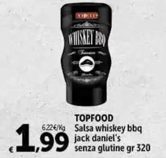 Carrefour Market TOPFOOD Salsa whiskey bbq gr 320 offerta