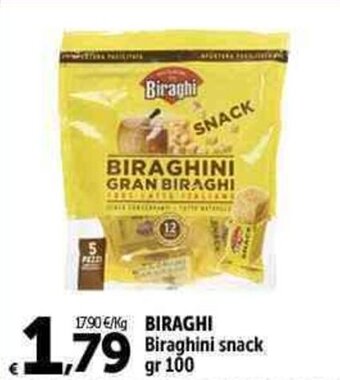 Carrefour Market BIRAGHI Biraghini snack gr 100 offerta