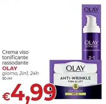 Crema viso tonificante rassodante OLAY giorno, 2in1, 24h 50 ml
