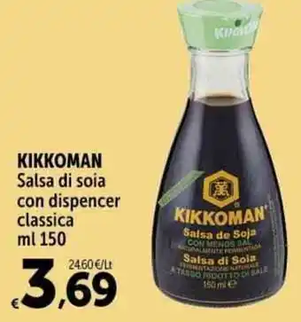 Carrefour Market KIKKOMAN Salsa di soia con dispencer classica ml 150 offerta