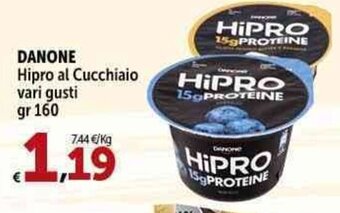 Carrefour Market DANONE Hipro al Cucchiaio vari gusti gr 160 offerta