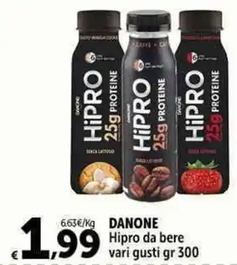 Carrefour Market DANONE Hipro da bere vari gusti gr 300 offerta
