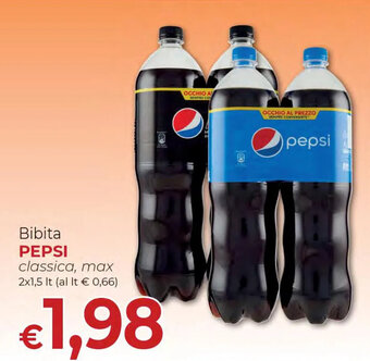 Supermercati Nonna Isa Bibita PEPSI classica, max 2x1,5 It offerta