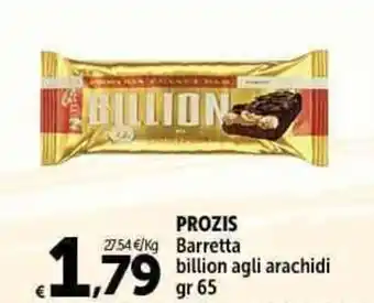 PROZIS Barretta billion agli arachidi gr 65