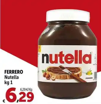 Carrefour Market FERRERO Nutella kg 1 offerta