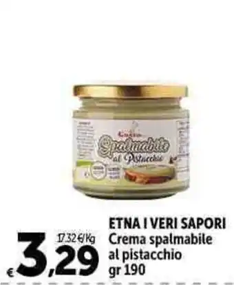 ETNA I VERI SAPORI Crema spalmabile al pistacchio gr 190