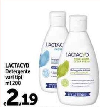 Carrefour Market LACTACYD Detergente vari tipi ml 200 offerta