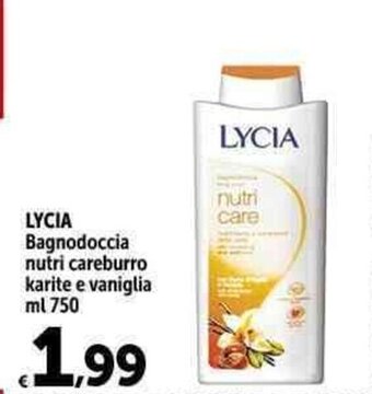 Carrefour Market LYCIA Bagnodoccia nutri careburro karite e vaniglia ml 750 offerta