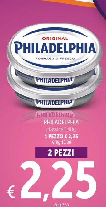 PHILADELPHIA classica 150g 2 pezzi