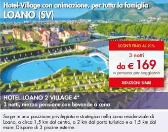 Esselunga HOTEL LOANO 2 VILLAGE 4* offerta